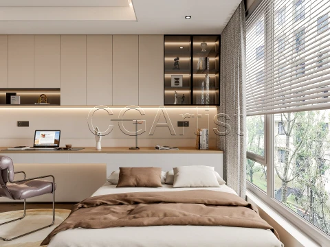 Modern bedroom 21 3D Model