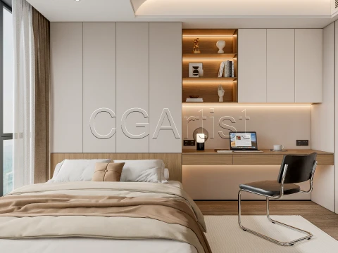Modern bedroom 22 3D Model