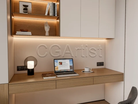 Modern bedroom 22 3D Model