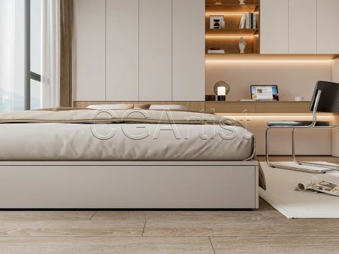 Modern bedroom 22 3D Model