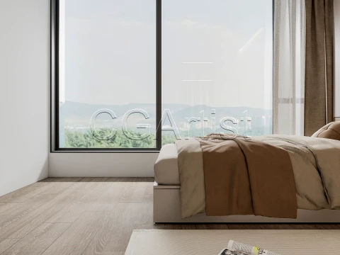 Modern bedroom 22 3D Model