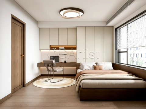 Modern bedroom 23 3D Model