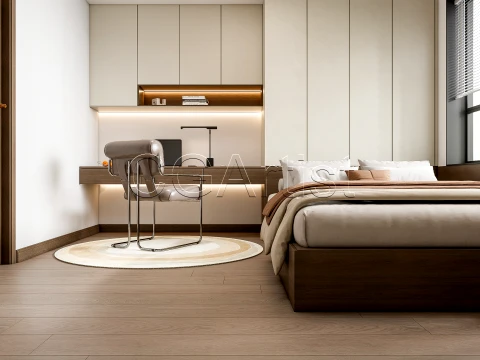 Modern bedroom 23 3D Model