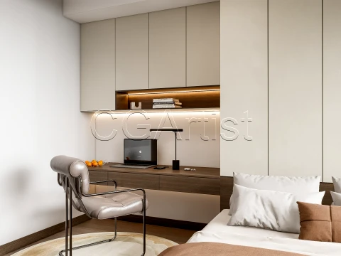 Modern bedroom 23 3D Model