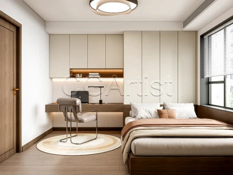 Modern bedroom 23 3D Model