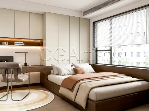 Modern bedroom 23 3D Model