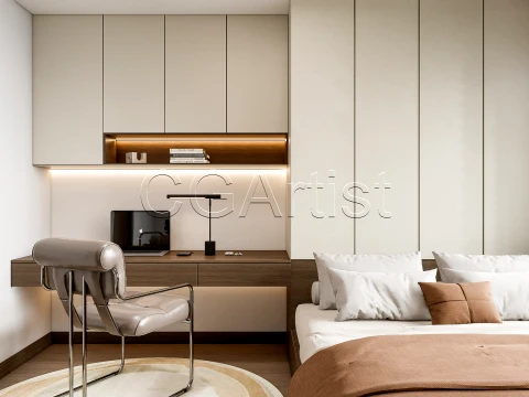 Modern bedroom 23 3D Model