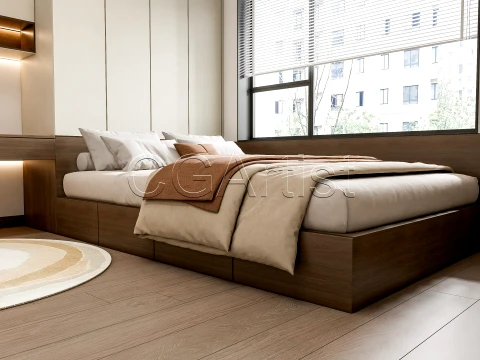 Modern bedroom 23 3D Model