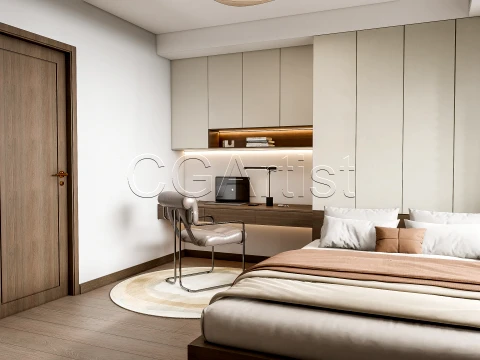 Modern bedroom 23 3D Model