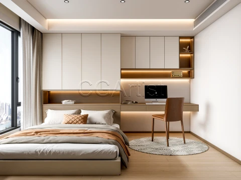 dormitorio moderno 25 Modelo 3D