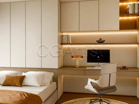 Modern bedroom 26 3D Model