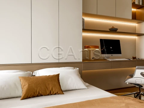 Modern bedroom 26 3D Model