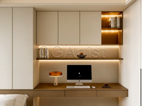 Modern bedroom 26 3D Model