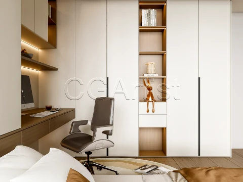 Modern bedroom 26 3D Model