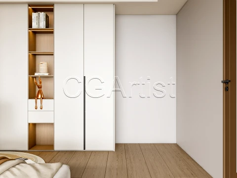 Modern bedroom 26 3D Model