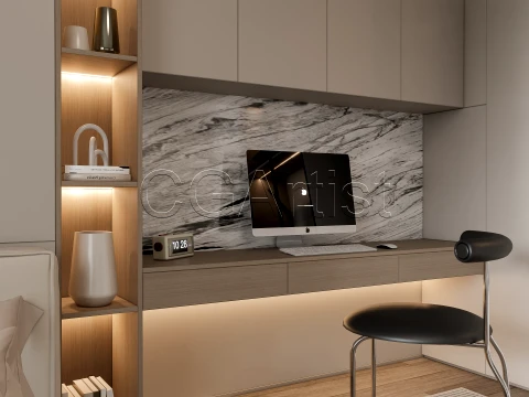 Modern bedroom 27 3D Model