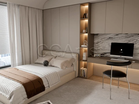 Modern bedroom 27 3D Model