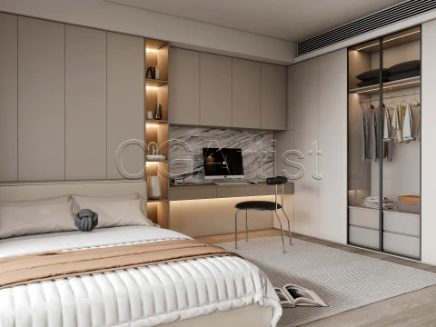 Modern bedroom 27 3D Model
