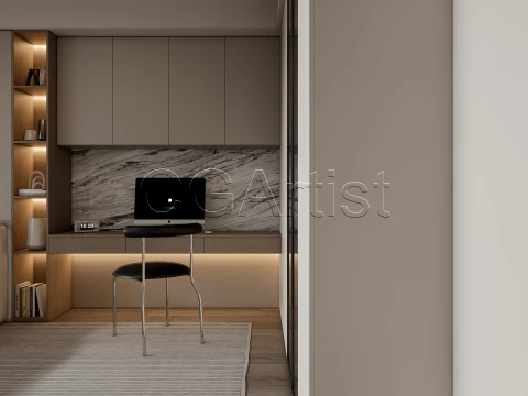 Modern bedroom 27 3D Model