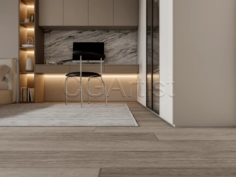 Modern bedroom 27 3D Model