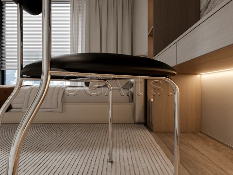 Modern bedroom 27 3D Model