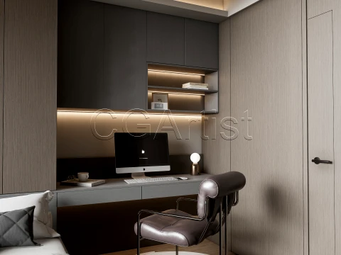 Modern bedroom 28 3D Model