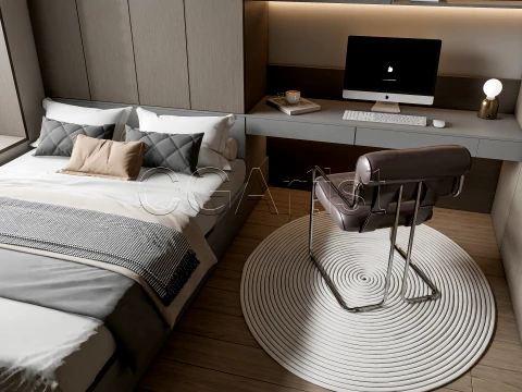 Modern bedroom 28 3D Model