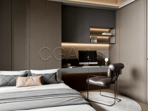 Modern bedroom 28 3D Model