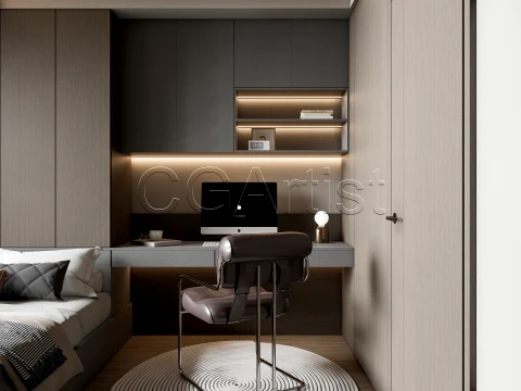 Modern bedroom 28 3D Model