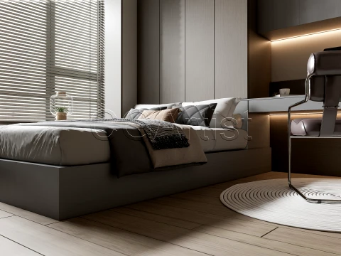 Modern bedroom 28 3D Model