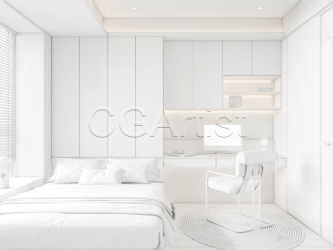 Modern bedroom 28 3D Model
