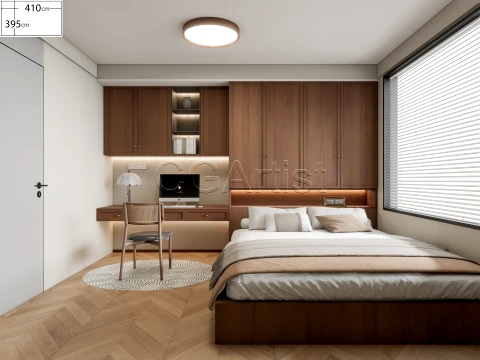 Dormitorio moderno 29 Modelo 3D