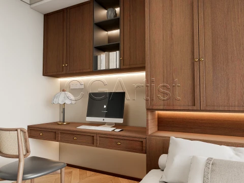 Modern bedroom 29 3D Model
