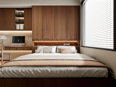 Modern bedroom 29 3D Model
