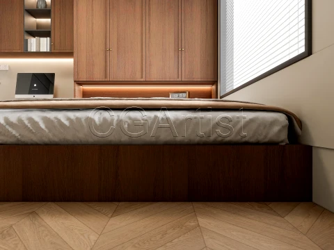 Modern bedroom 29 3D Model