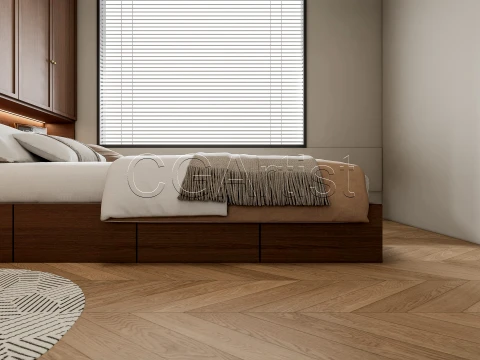 Modern bedroom 29 3D Model