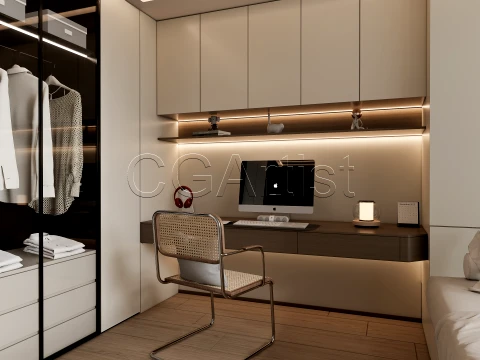 Modern bedroom 30 3D Model