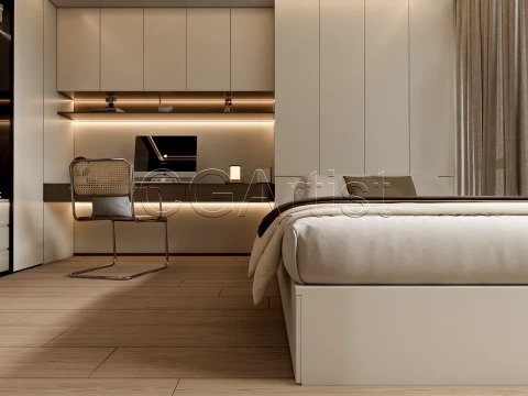 Modern bedroom 30 3D Model