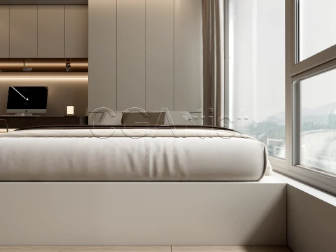 Modern bedroom 30 3D Model