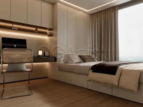 Modern bedroom 30 3D Model