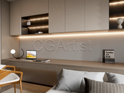 Modern bedroom 31 3D Model