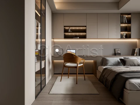 Modern bedroom 31 3D Model