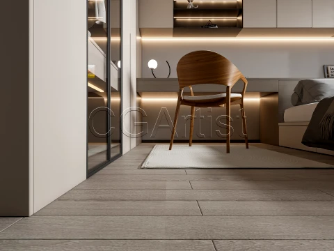 Modern bedroom 31 3D Model