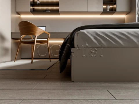Modern bedroom 31 3D Model