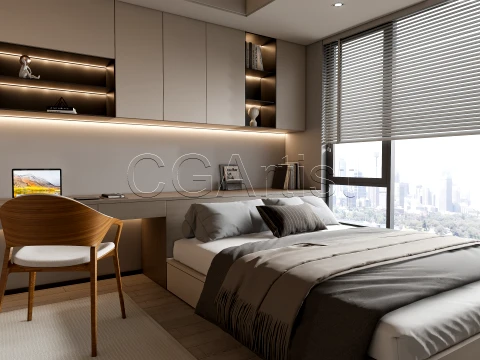 Modern bedroom 31 3D Model