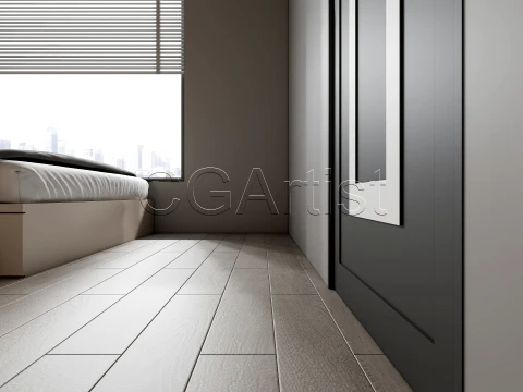 Modern bedroom 31 3D Model