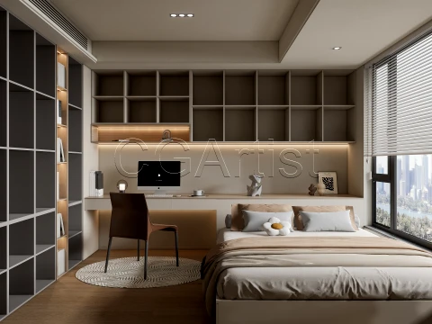 Modern bedroom 32 3D Model