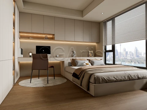 Modern bedroom 32 3D Model