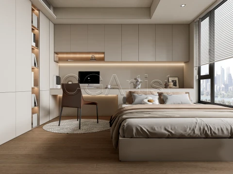 Modern bedroom 32 3D Model