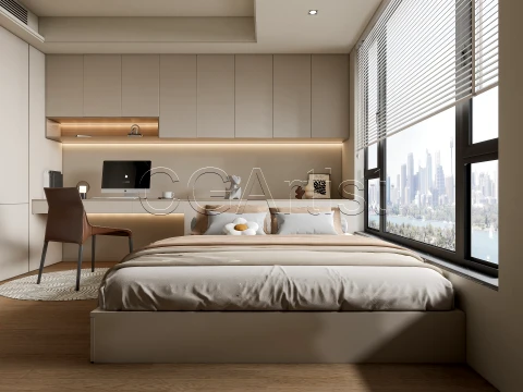 Modern bedroom 32 3D Model